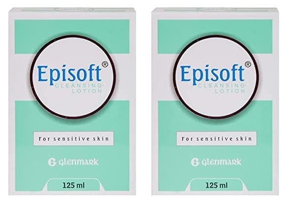 Episoft, Cleansing Lotion For Sensitive Skin ,125 ml, Pack of 2