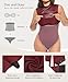 Popilush Leather Bodysuit for Women Red Corset Top Body Shaper Tummy Control Shapewear Fall Fashion Club Outfits for Women Leather Top Color Red Size XXL