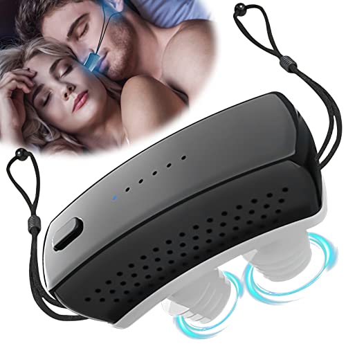 Anti-Snoring Device,Electronic Snore Stopper,Quick Results And Easy To Use, Portable & Waterproof, Specially Provided For People With Sleep Problems,Black #TOP16