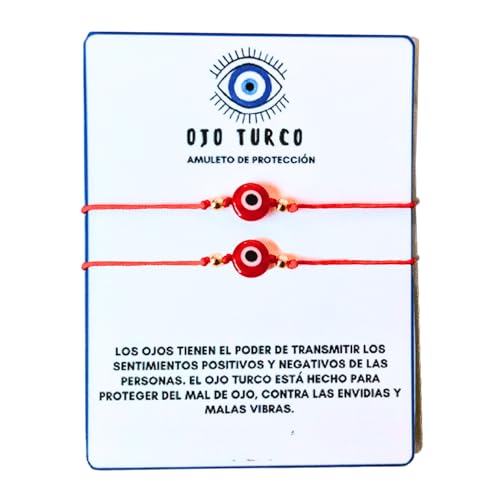 Pack De 12 Pulseras Ojo Turco En Hilo Rojo Protección Suerte | Cuotas