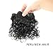 FERLINCA Brazilian Curly Hair Bundles, Short Synthetic Water Weave Hair Bundles For Black Women,Natural Black 8 Inches 3 Bundles（8 8 8,#2,100g/Pack