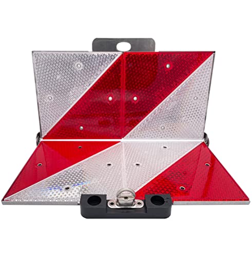 GEKA Klappbare Park-Warntafel KFZ | Das OEM Original vieler Hersteller, zugelassene Parkwarntafel, Auto, LKW, Anhänger, Wohnwagen, Sicherheit, linksabweisend (hinten)