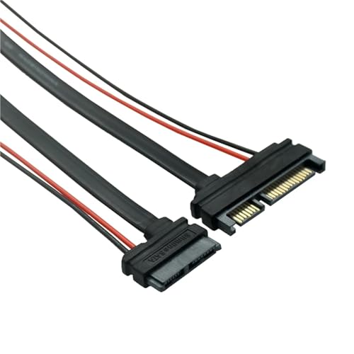 Cable Adaptador SATA ATA 22Pin 7+15 a Slimline SATA 13Pin 7+6 30cm miniatura 5