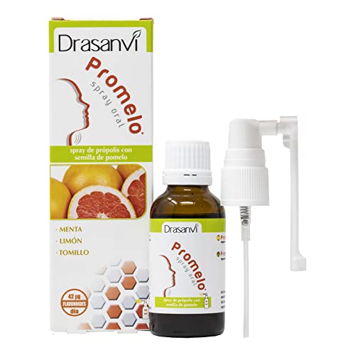 DRASANVI PROMELO SPRAY ORAL - Própolis + Menta + Limón + Tomillo + Semillas de Pomelo - SIN GLUTEN - 30ml