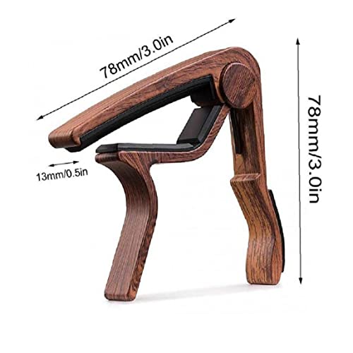 TOSSPER Capo Guitare Grain Bois avec Coussin en Silicone pour Guitare Ukulélé Ukulele Accessoires D’instrument Musique… - Les Beatles, Paul McCartney, John Lennon, RIngo Starr, George Harrison TOSSPER Capo Guitare Grain Bois avec Coussin en Silicone pour Guitare Ukulélé Ukulele Accessoires D'instrument Musique… – Image 6
