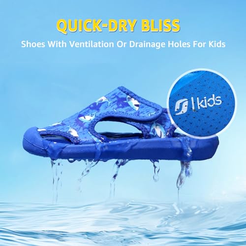 STQ KIDS Boys Girls Water Shoes Quick-Dry Cute Beach Swim Pool Shoes - Image 3