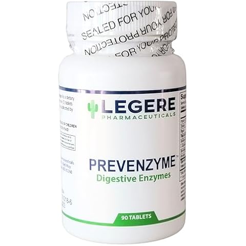 Legere Pharmaceuticals Prevenzyme Digestive Enzymes 90 Tablets Cover