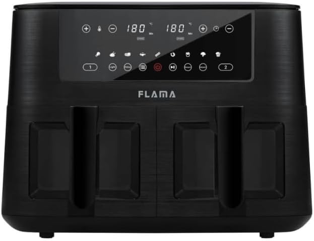 Фронт view of FLAMA 698FL Dual Basket Air Fryer
