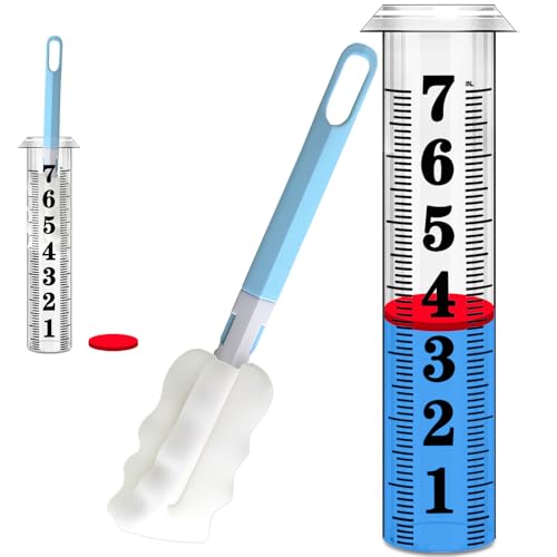 Rain Gauge Replacement Tube Accurate Rain Gauges Outdoors Best Rated 7 Capacity Plastic Rain Gauge Tube Replacement for Yard & Garden Water Gauge for Rain 1 Rainfall Meter Tube with 1 Clean Brush