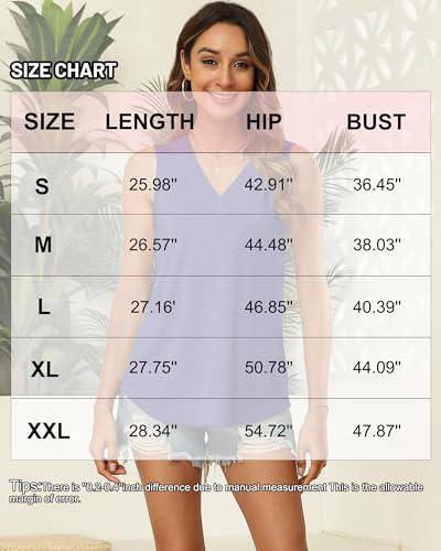 3-Pack EyMuse Women's V-Neck Sleeveless Tank Tops - image 5