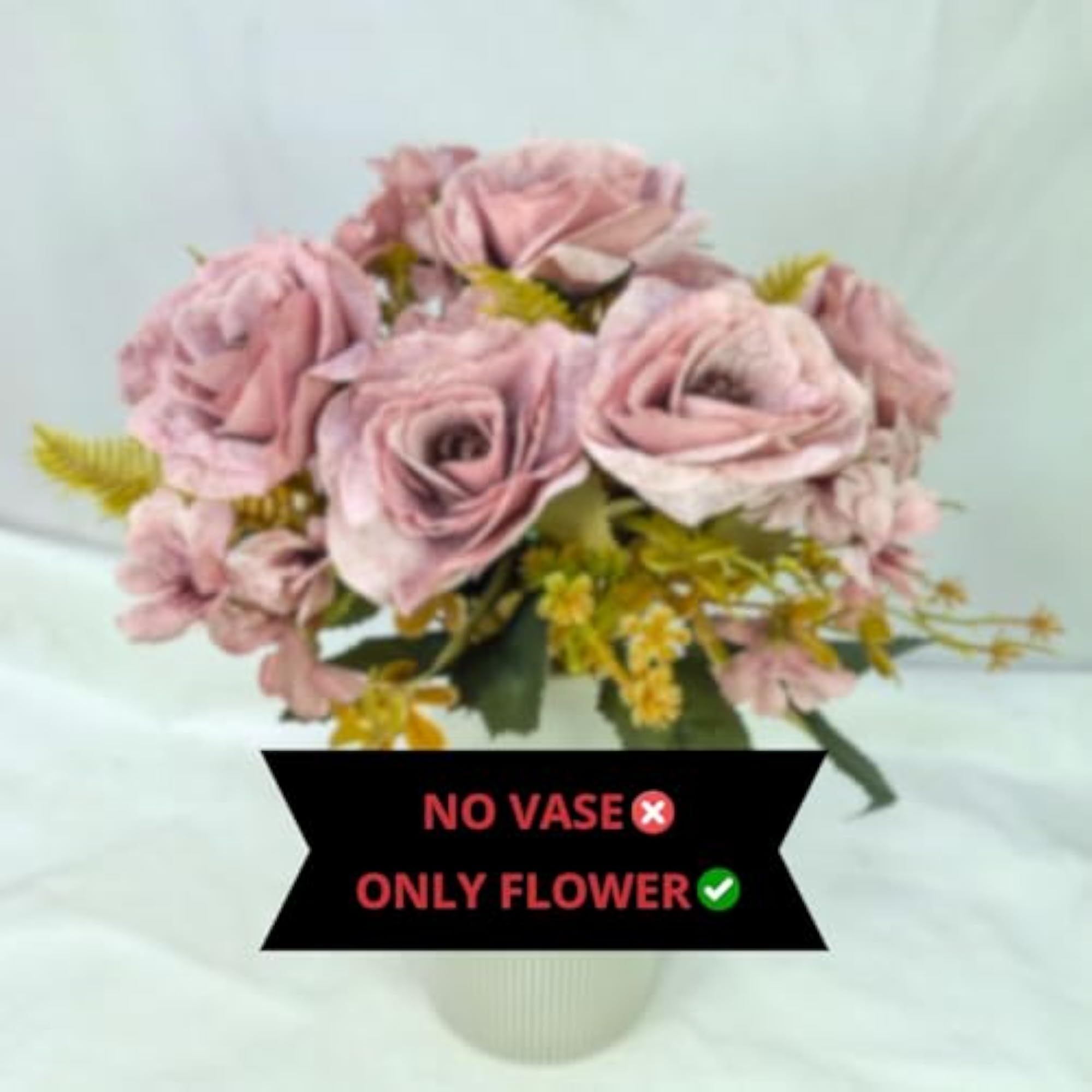 Artificial Babymoon Rose Hydrangea Flower Bunch for Home Décor