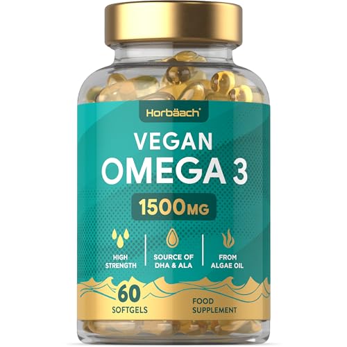 Horbaach Vegan Omega 3 DHA Algae Oil 60 Softgels