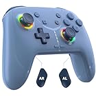 Wireless Switch Controller for Nintendo Switch/Lite/OLED, Bluetooth Controller for iPhone/Android/Phone/PC/Steam/Mac/iOS/iPad/TV with Macro/Vibration/Motion Control/Turbo/800mAh Battery, Royal Blue