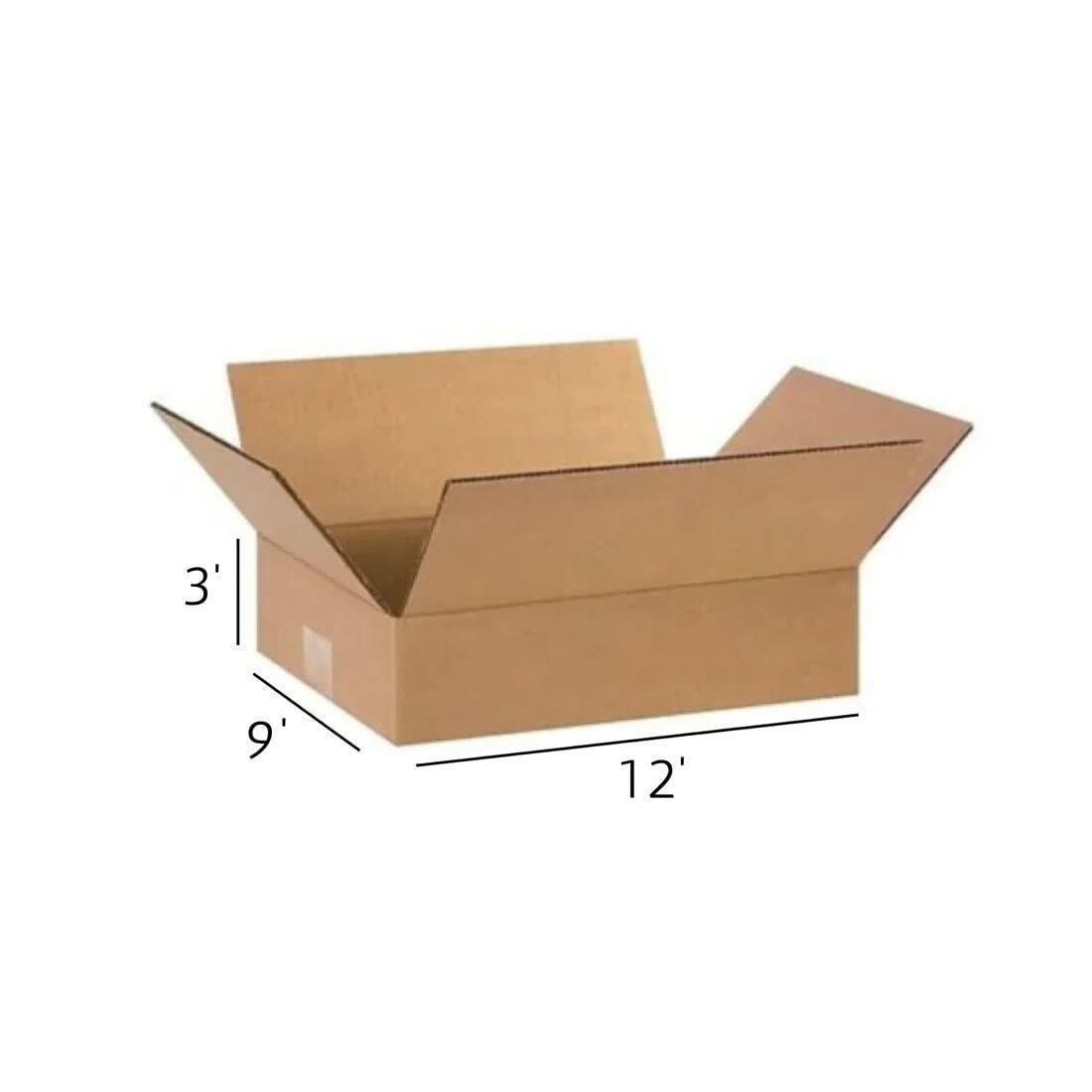 Strong Cardboard Storage Boxes for Posting Small & Large Parcels โ Moving Bulk Gifts, Single Wall Eco Friendly Shipping Cartons, Corrugated Boxes (12x9x3 โ 305x229x76mm, Pack of 200)