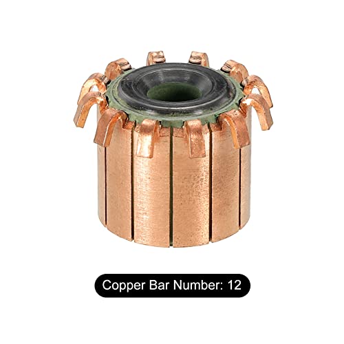 PATIKIL Electric Motor Commutator 12 Gear Teeth 8mm ID 23mm OD Copper for Motor Spare Part - Image 3