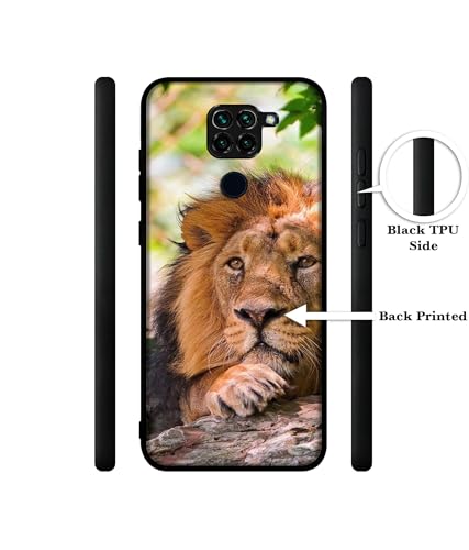 Image of Tiger Pattern Print Design Premium 2D Printed Metal Back Case Cover for Mi Redmi Note 9 4G