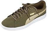PUMA Unisex Smash v2 Buck Sneaker, Grape Leaf-Spray Green Team Gold, 38 EU