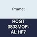 Pramet RCGT 0803MOF-AL:HF7 Carbide Indexable Turning Insert, Pramet Aluminum (N20), Fine Finishing-Roughing, 0.315" Round, High Positive (Pack of 10)