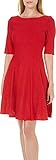 Julian Taylor Women's Elbow Sleeve Fit and Flare Solid Dress