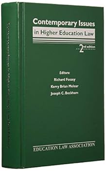 Hardcover Contemporary Issues in Higher Education Law Book