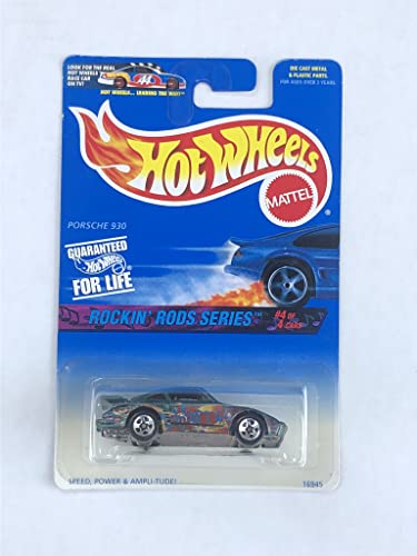 Hot Wheels Rockin' Rods Series 4 OF 4 Cars, Green Porsche 930 Square Card 5 DOT WHEEL