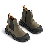 Wheat Unisex Chelsea Winterschuh Saida Tex Wasserdicht-atmungsaktiv Gefüttert und Warm Leder, Zapatillas niños, Pino seco 3531, 28 EU