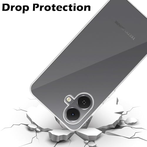Image of COVERBLACK Flexible Rubber Case Back Cover Compatible for Infinix X6725 / SMART 10 - Transparent
