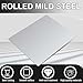Hicarer 1 Pcs Mild Steel Sheet Cold Rolled 18 Gauge Metal Plate Weldable Metal Sheets for Professional Industrial DIY Use, Clean Surface Easy to Weld (48'' X 24'')