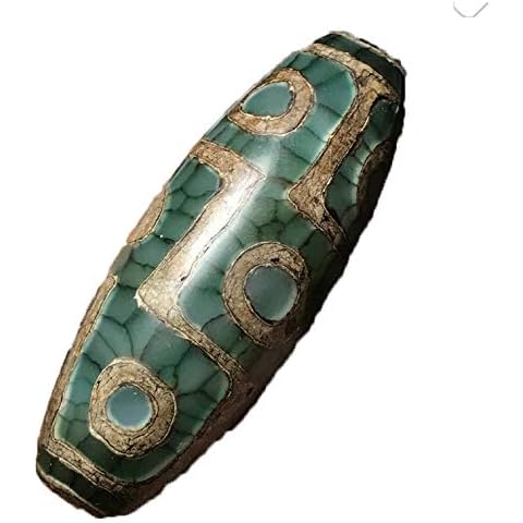 ZHIBO - Colgante de ágata Natural con 9 Ojos tibetanos Cover