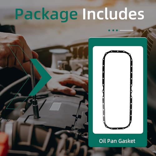 Image of Oil Pan Gasket Oil Seal, Crankcase Gasket Fit for Cummins Vehicle ISX QSX X15 15L Truck Replace 4026684, 3679943, 131656, AK-4026684, AK4026684, FP-4026684