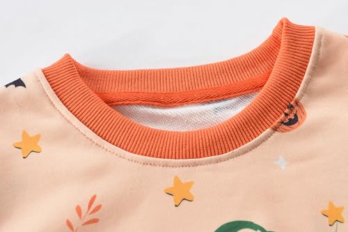 EULLA Toddler Boys Skeleton Sweatshirts Glow in The Dark Toddler Cotton Pumpkin Tops3