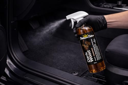 Image of Water-Based Car Air Freshener Spray | Luxury Automotive Deodorizer | Mold-Resistant Formula | Eliminates Odors and Refreshes Vehicle Interior | 17 fl oz | Dark Wood