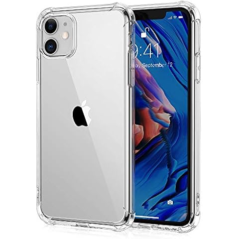 ULuck Case Compatible with Iphone 11, Crystal Clear Anti-Yellow Case, Slim Soft TPU Silicone Shockproof Bumper Cover, Anti-Scratch iphone 11 Phone Case - 6.1 inch Cover