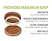 Slipstick CB840 3-1/4 Inch Bed Roller / Furniture Wheel Gripper Caster Cups (Set of 4) Caramel Color,Large