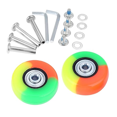 2Pcs Luggage Suitcase Wheels Rubber Sliding Practical Axles Replacement Casters Luggage Wheel Travel Flexible Suitcase 3colors2