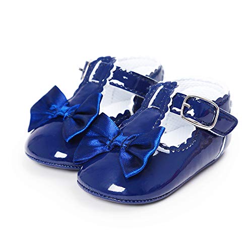 LACOFIA Chaussures Chaussettes Bébé Garçons Filles Chaussures Premier Pas Avec Semelle En Caoutchouc Antidérapante Bleu 6-12 Mois