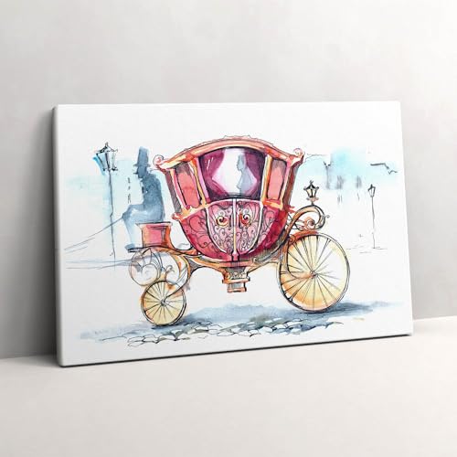 Tableau Photo sur Toile 60x40cm de l'Antique Carrosse de la Reine