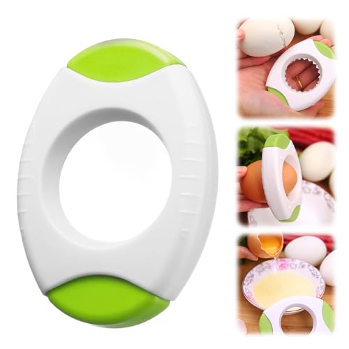Egg Shell Opener, 2025 New Egg Shell Opener for Hard Boiled, Egg Cracker Tool For Eggs, Stainless steel Eggs Peeling Tool Kitchen Gadgets, Mini Portable Handheld Egg Cracker Tool (1, Green)
