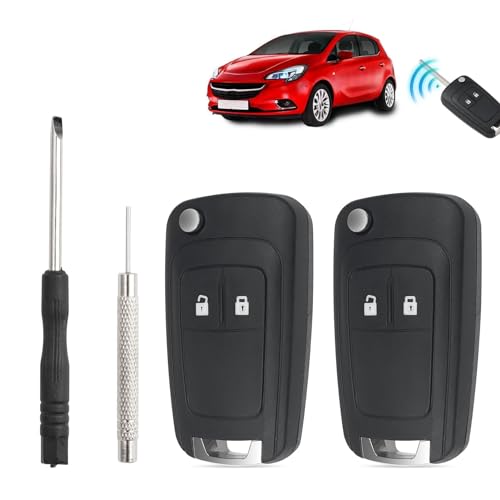 🚗【Ampia compatibilità】Questo guscio chiave sostitutivo è compatibile con Chevrolet Aveo, Matiz, Cruze, Captiva, Spark, Orlando, Trax e compatibile con Opel/Vauxhall Astra J, Insignia, Mokka, Vectra, Zafira C, Corsa D, Corsa E, Cascada, Meriva, Adam, Karl, VIVA. Un sostituto ideale per i gusci delle chiavi originali danneggiati o usurati.