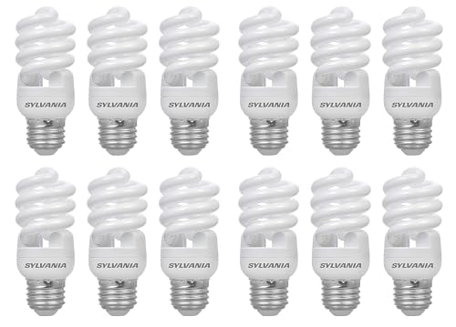 Ledvance 12 Bulbs) Sylvania Cfl T2 Twist Light Bulb, 2700K Soft White, 60 Watt Equivalent, Efficient 13 Watts, 850 Lumens, Medium Base - 12 Pack Compact Fluorescent thumb #2