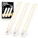Lampe LED Placard, Tolare 12-LED Lampe Placard Avec Détecteur de Mouvement, Lampe Placard LED Detecteur, USB Rechargeable, Aimanté, Veilleuse pour Placard, Armoire, Escalier - Blanc Chaud (3 Pack)