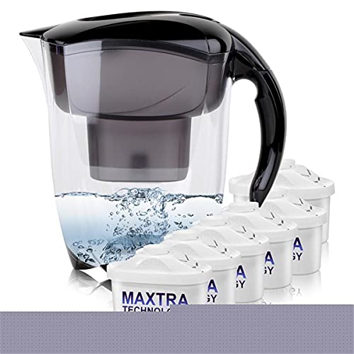 BRITA Elemaris Filtre à eau XL 3,5 l avec 6 cartouches Maxtra Noir
