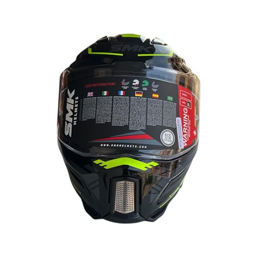Image of SMK Agnar TEKTRON Full Face Dual Visor Helmet, ISI, DOT & ECE 22.06 Certified, Pinlock 30 Insert