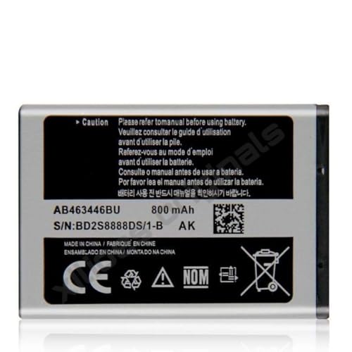 Image of AB463446BN Battery for Samsung Guru X200 GT-E1200Y C512 X208 1258 1250 S3030 E3100 S5150 X210 X160 S208 F519 Battery with 1 Year Warranty**** (C109)