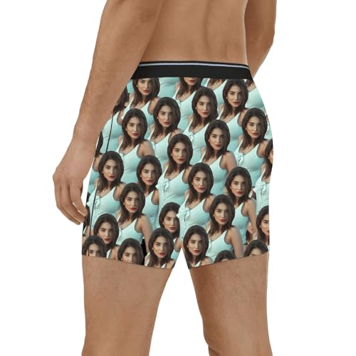 Picture Boxers for Men, Custom Long Boxers - Personalized Gifts for Men4