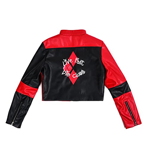 Bioworld Harley Quinn Faux Leather Moto Jacket3