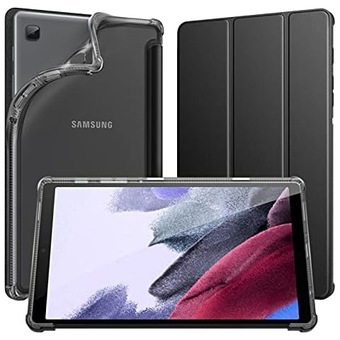 Dadanism Case for Samsung Galaxy Tab A7 Lite 8.7 Inch 2021(SM-T220/T225/T227), TPU Back Cover Flexible Case Translucent Back Shell, Lightweight case for Samsung Tab A7 Lite, Black Cover