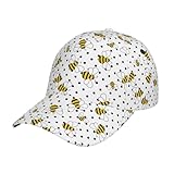 Salelf Baseballkappe mit kleiner Wespe, verstellbar, waschbar, klassisch, lässig, Trucker-Hüte, Geschenke für Männer und Frauen, Workout, Outdoor, Strand, Sport, Schwarz