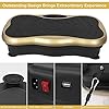 XUKOOM Vibration Plate Exercise Machine, Vibration Platform Fitness with Foot Mat/2 Loop Bands /5 Resistance Bands, 99…