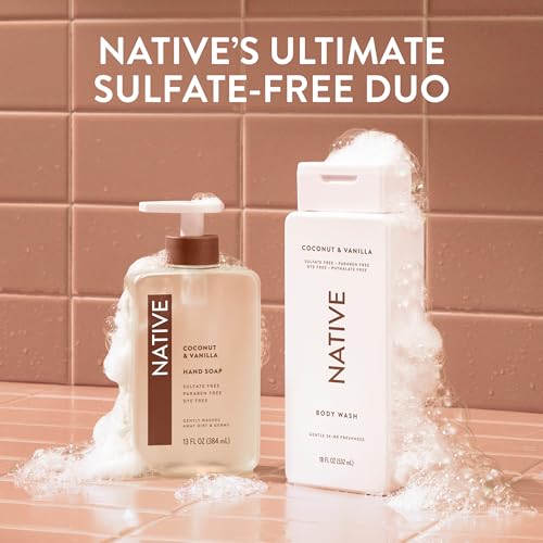 Native Clean Body Wash, Gentle & pH-balanced for Sensitive Skin, 24-Hr Freshness for Women & Men, Vegan & Cruelty-Free, Free of Sulfates, Parabens & Phthalates, Coconut & Vanilla, 18fl oz - image 9